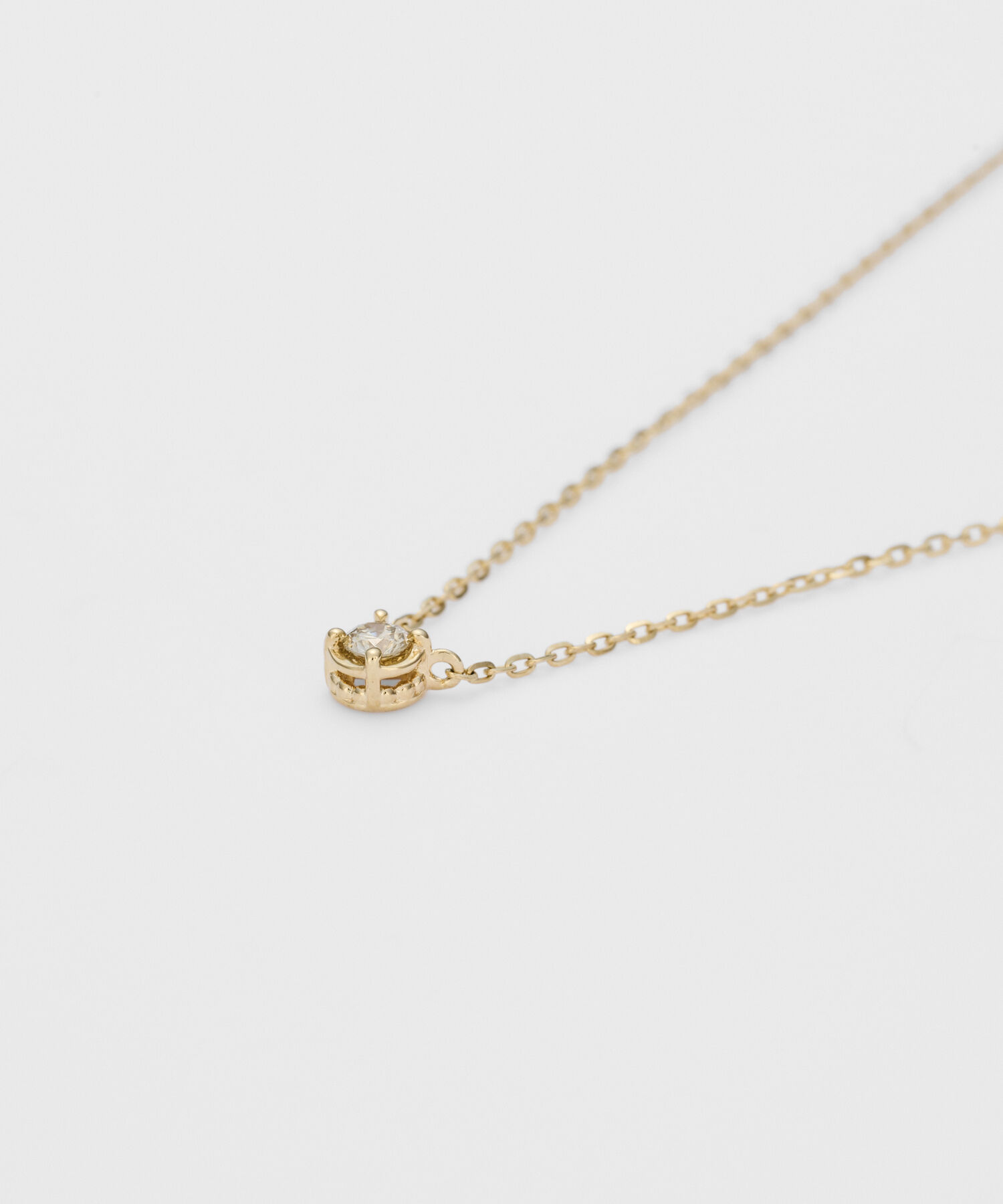 agete「K10ダイヤモンドネックレス（0.03ct）」|ネックレス|