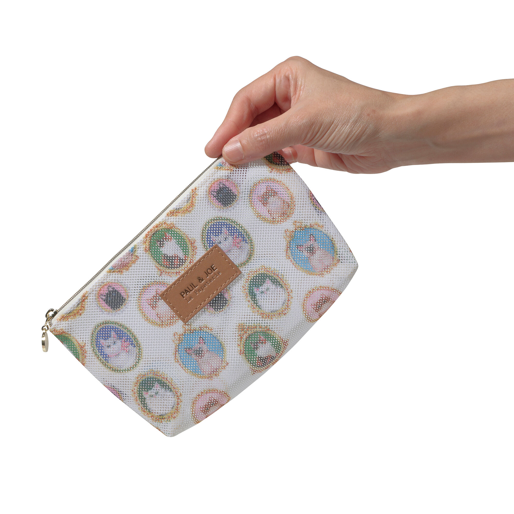 PAUL&JOE「プリントメッシュポーチ／ポール＆ジョー」|ポーチ|
