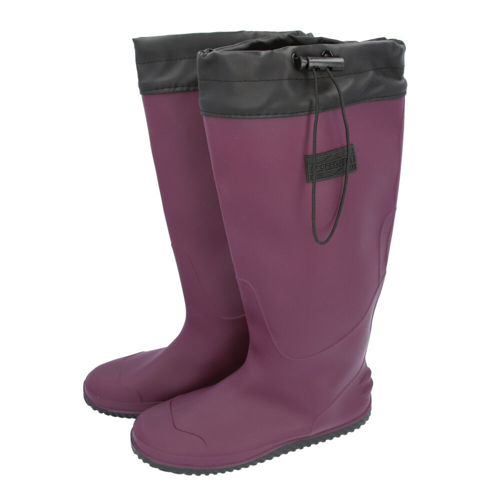 BACKYARD FAMILY「レインブーツ メンズ 通販 レディース 長靴 レインシューズ ブーツ ポケッタブルシューズ 雨靴」|レインシューズ|パープル1
