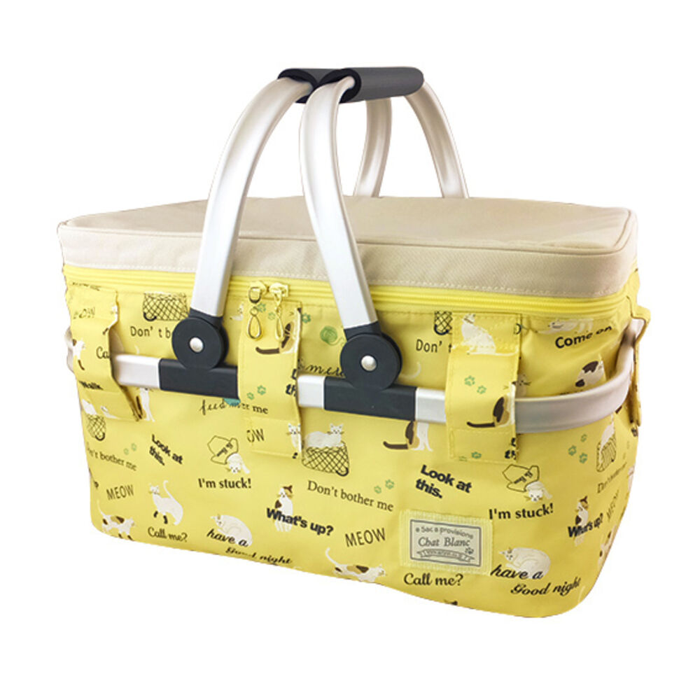 BACKYARD FAMILY「レジカゴ バッグ 保冷 通販 保冷バッグ 大容量 ピクニックバスケット おしゃれ 保冷バスケット」|その他|イエロー1