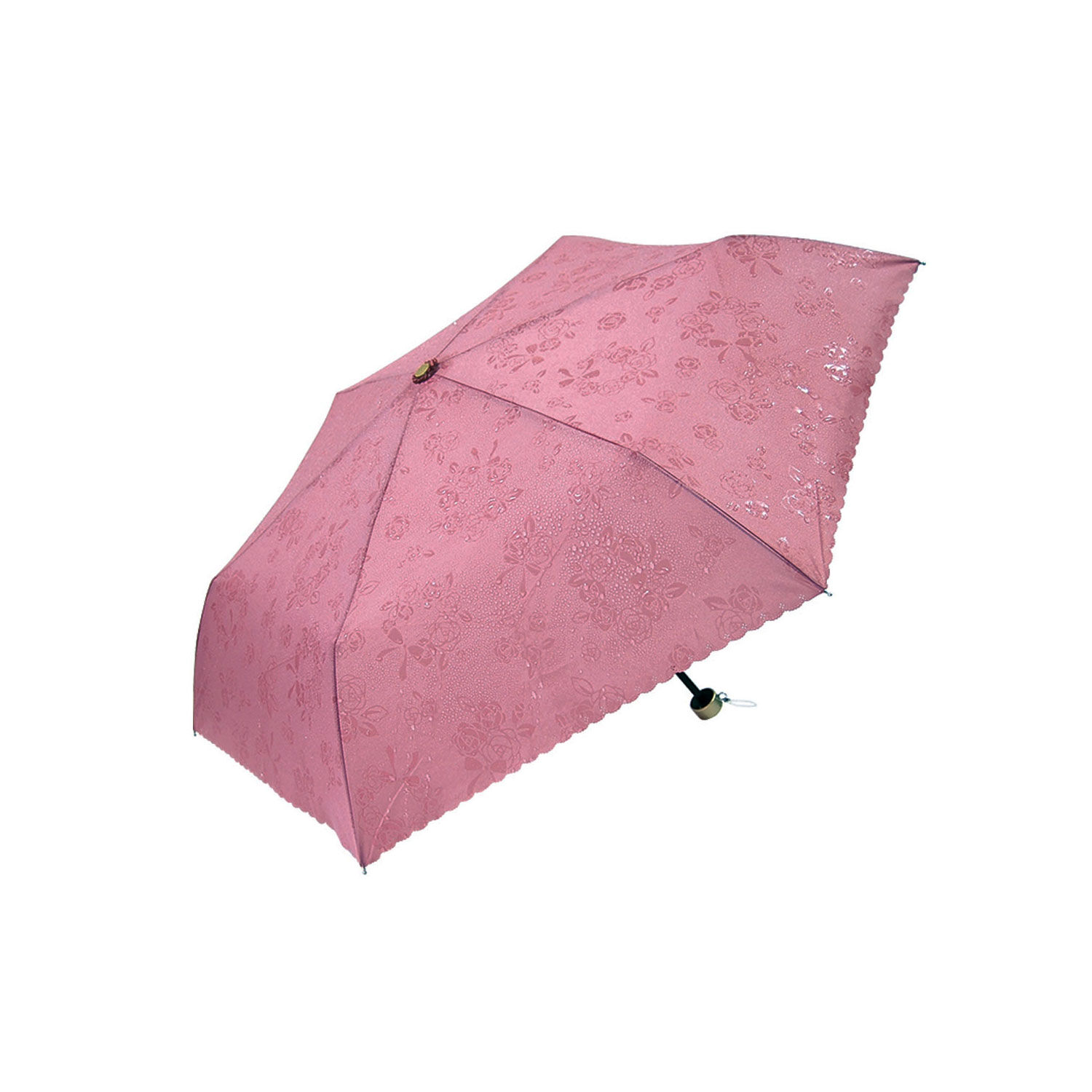 BACKYARD FAMILY「折りたたみ傘 レディース サントス santos 傘 ローズ プレゼント グラスファイバー 定番」|傘|ピンク1