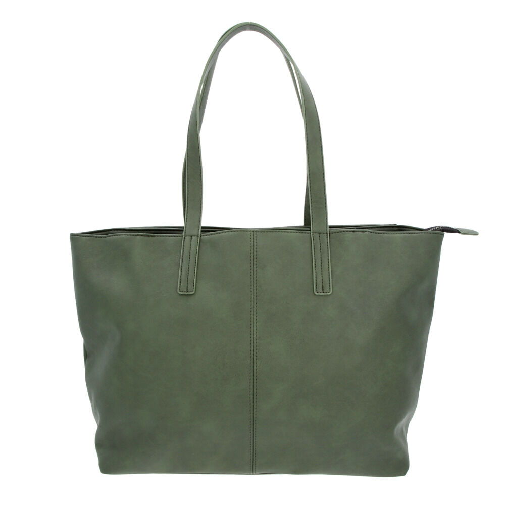 BACKYARD FAMILY「トートバッグ 大きめ 通販 レディース メンズ ショルダーバッグ ファスナー付き おしゃれ 通勤」|トートバッグ|グリーン1