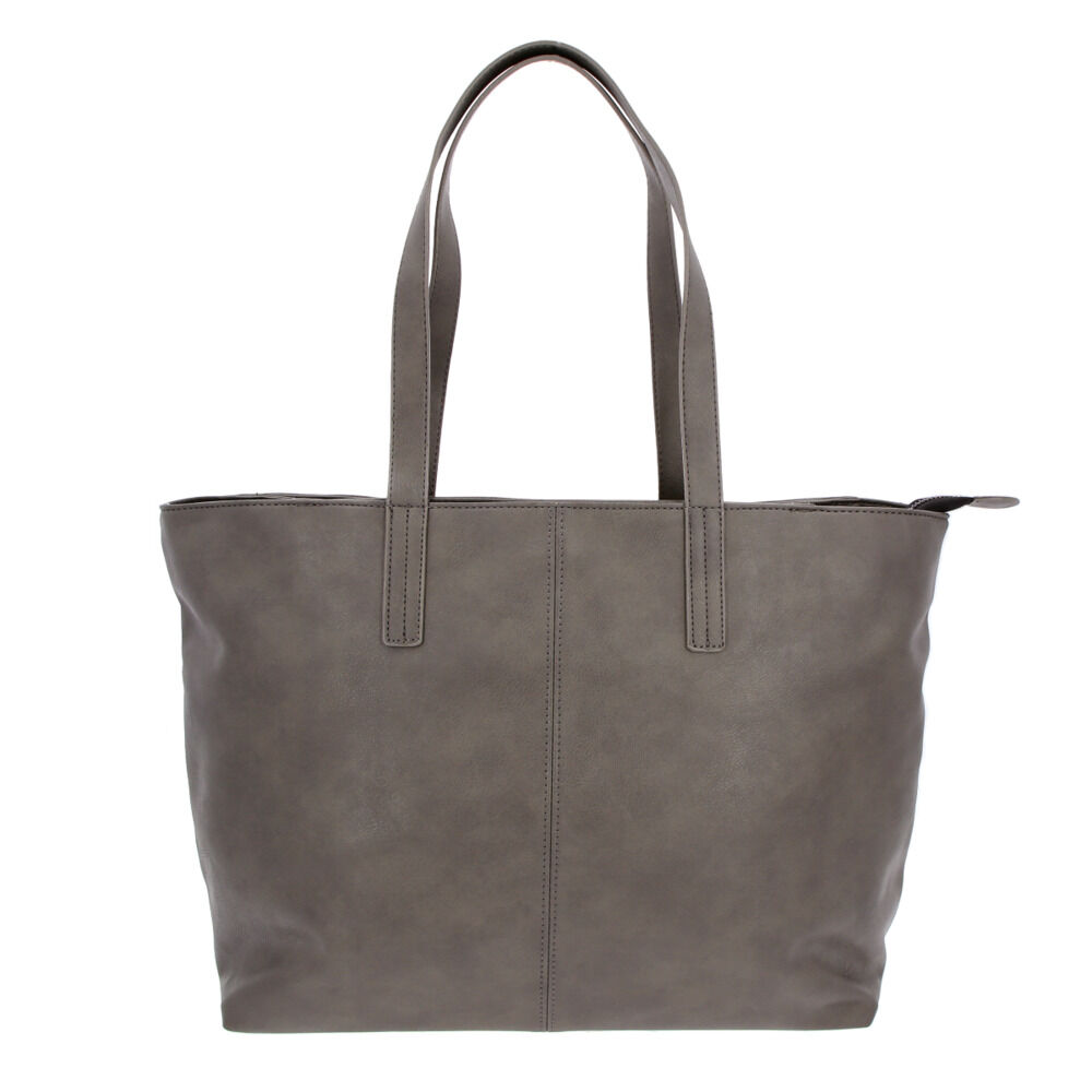 BACKYARD FAMILY「トートバッグ 大きめ 通販 レディース メンズ ショルダーバッグ ファスナー付き おしゃれ 通勤」|トートバッグ|グレー1