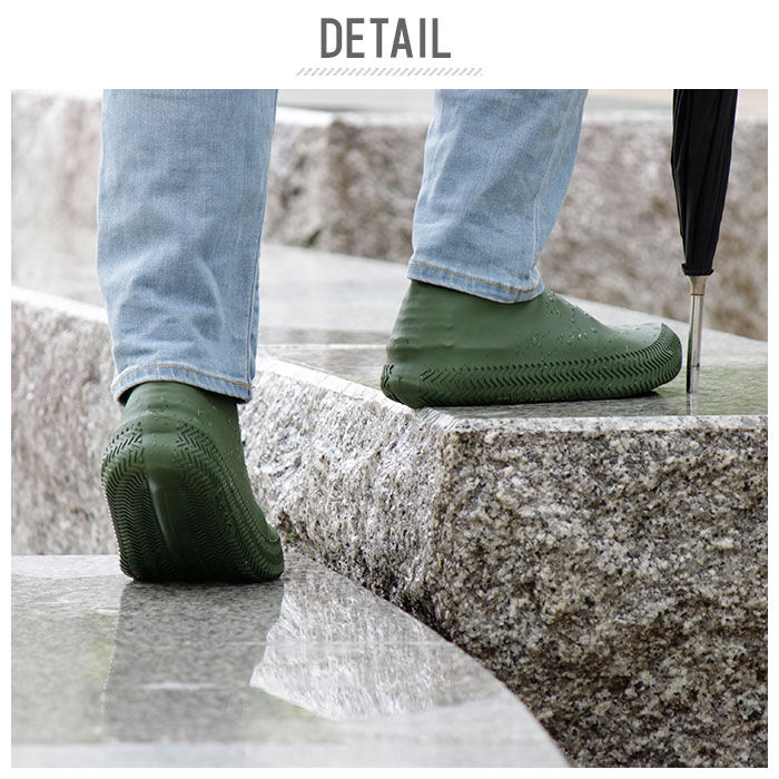 BACKYARD FAMILY「シューズカバー レイン 防水 通販 シリコン レインシューズカバー 履きやすい 滑りにくい」|レインシューズ|