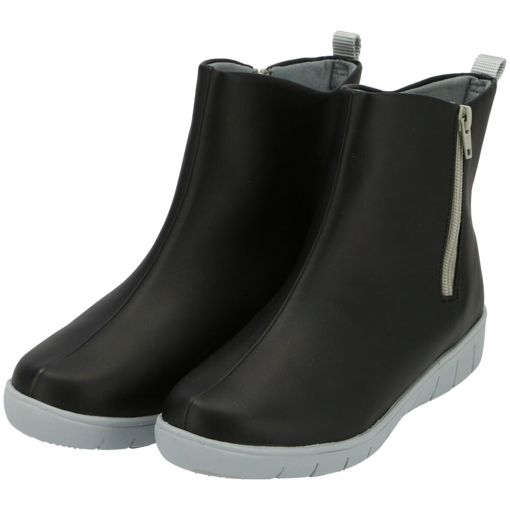 BACKYARD FAMILY「レインブーツ レディース ショート 通販 おしゃれ かわいい 撥水 はっ水 歩きやすい カラフル」|レインシューズ|ブラック1