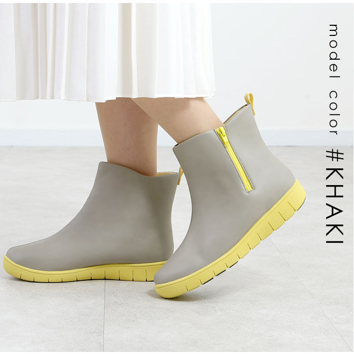 BACKYARD FAMILY「レインブーツ レディース ショート 通販 おしゃれ かわいい 撥水 はっ水 歩きやすい カラフル」|レインシューズ|