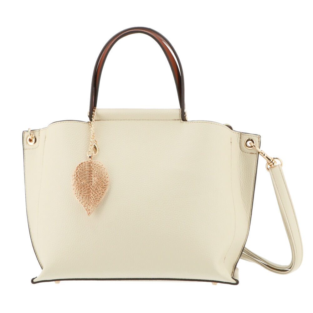 BACKYARD FAMILY「トートバッグ レディース 通勤 a4 通販 ペレンネ バッグ ハンドバック 合皮 革 フェイク」|トートバッグ|ホワイト1