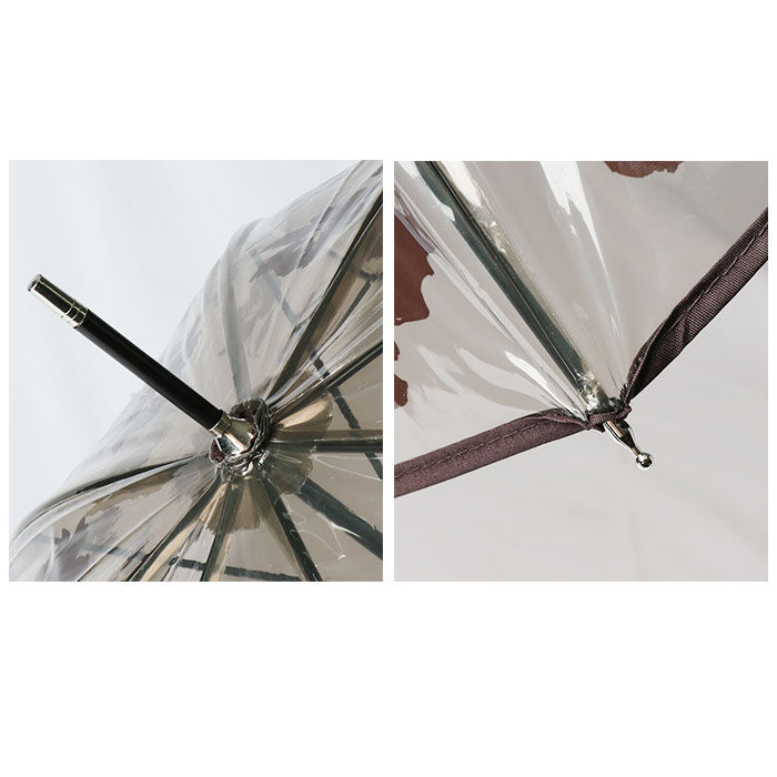 BACKYARD FAMILY「because ビコーズ ビニール傘 通販 長傘 雨傘 傘 アンブレラ 透明 クリア レディース」|傘|