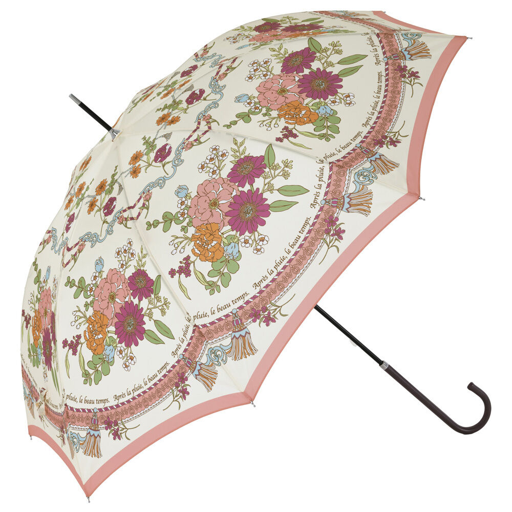 BACKYARD FAMILY「because ビコーズ 長傘 レディース 58cm 通販 晴雨兼用傘 雨傘 日傘 傘 日よけ」|傘|ホワイト1