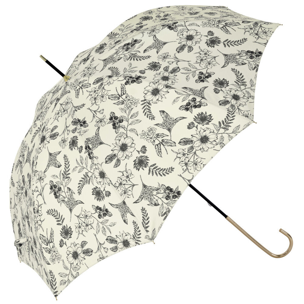 BACKYARD FAMILY「because ビコーズ 長傘 レディース 58cm 通販 晴雨兼用傘 雨傘 日傘 傘 日よけ」|傘|ホワイト2