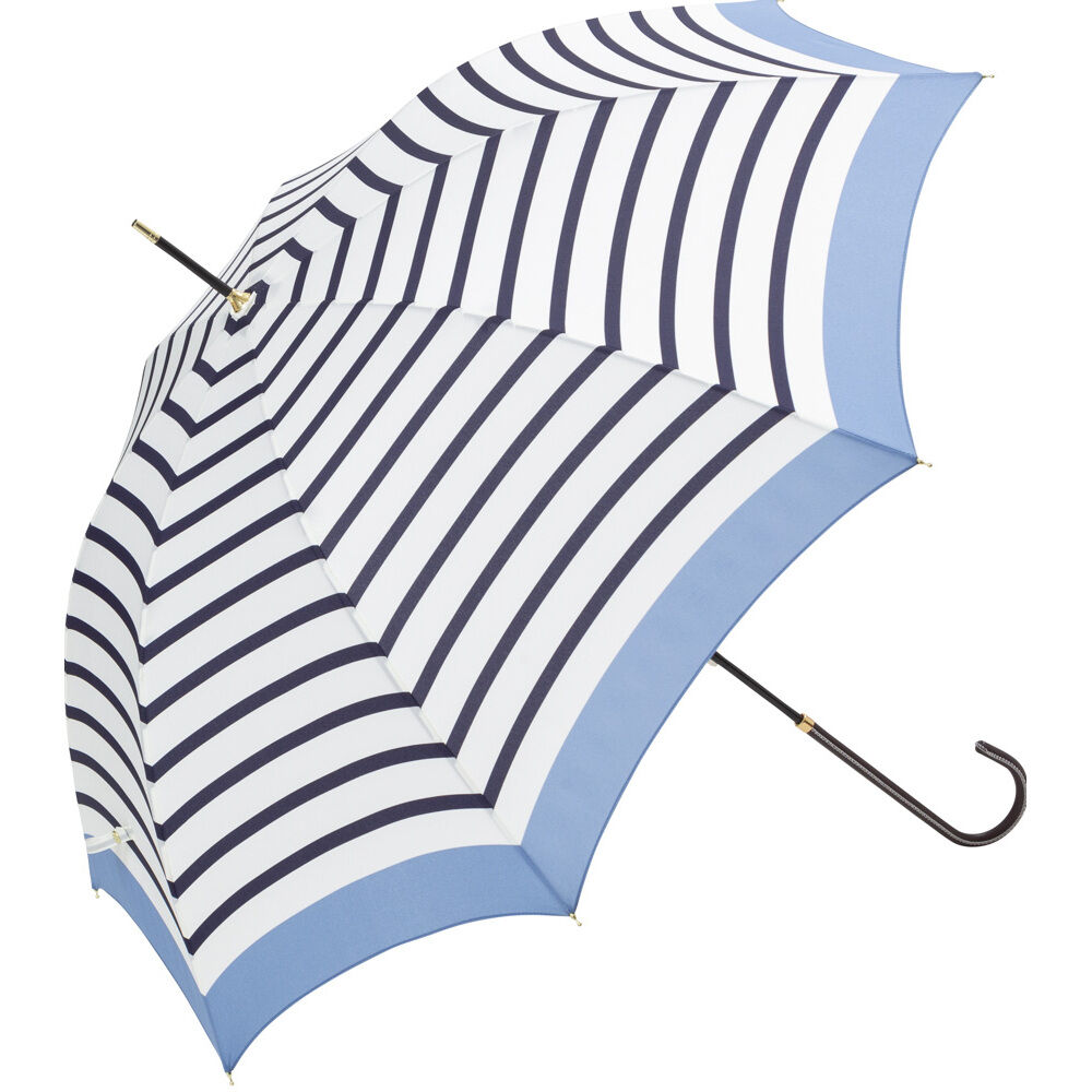 BACKYARD FAMILY「because ビコーズ 長傘 レディース 58cm 通販 晴雨兼用傘 雨傘 日傘 傘 日よけ」|傘|ブルー3