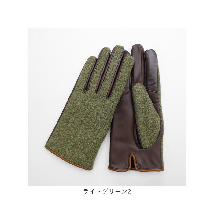 BACKYARD FAMILY「ハリスツイード 手袋 レディース 通販 Harris Tweed グローブ 手ぶくろ」|手袋|