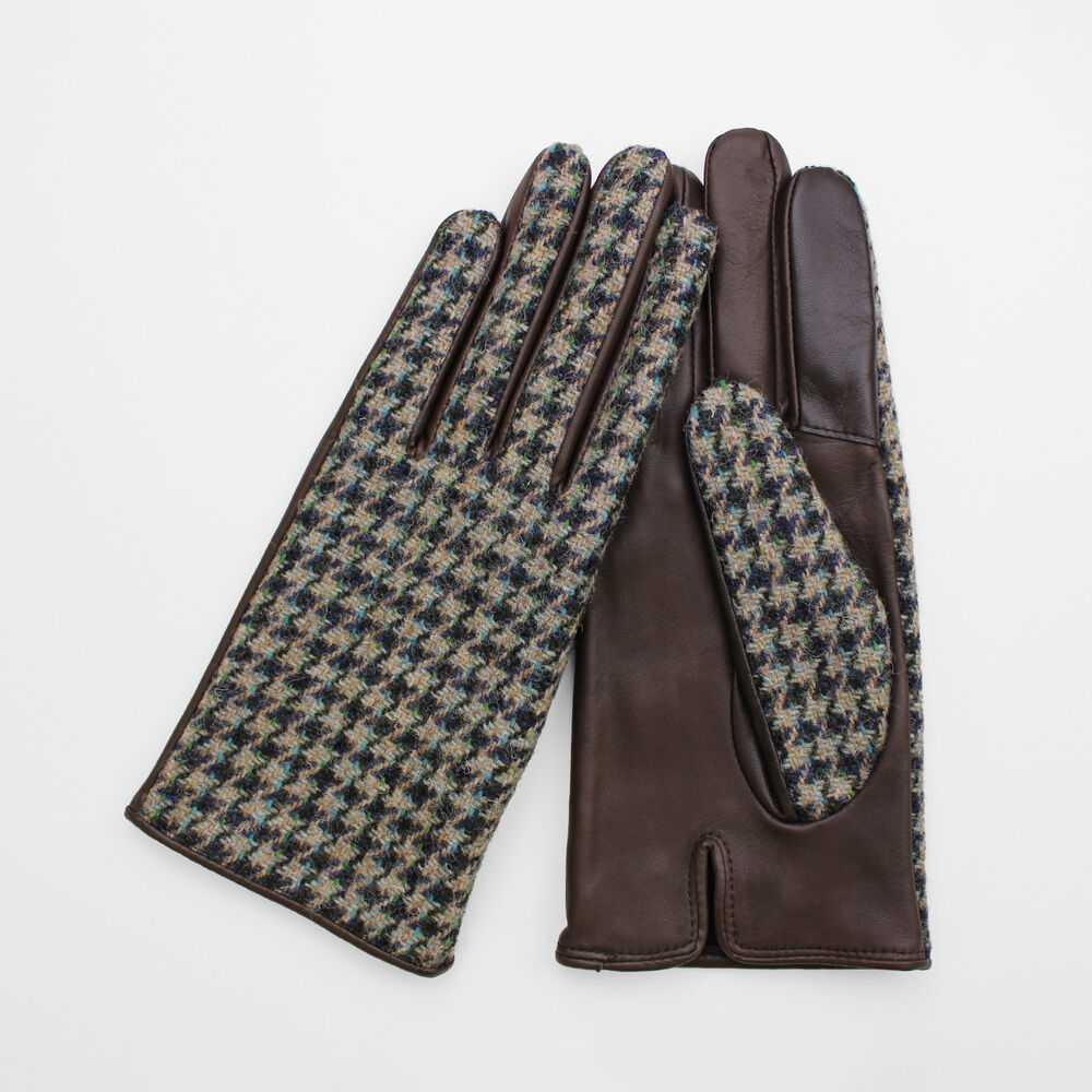 BACKYARD FAMILY「ハリスツイード 手袋 レディース 通販 Harris Tweed グローブ 手ぶくろ」|手袋|ベージュ1