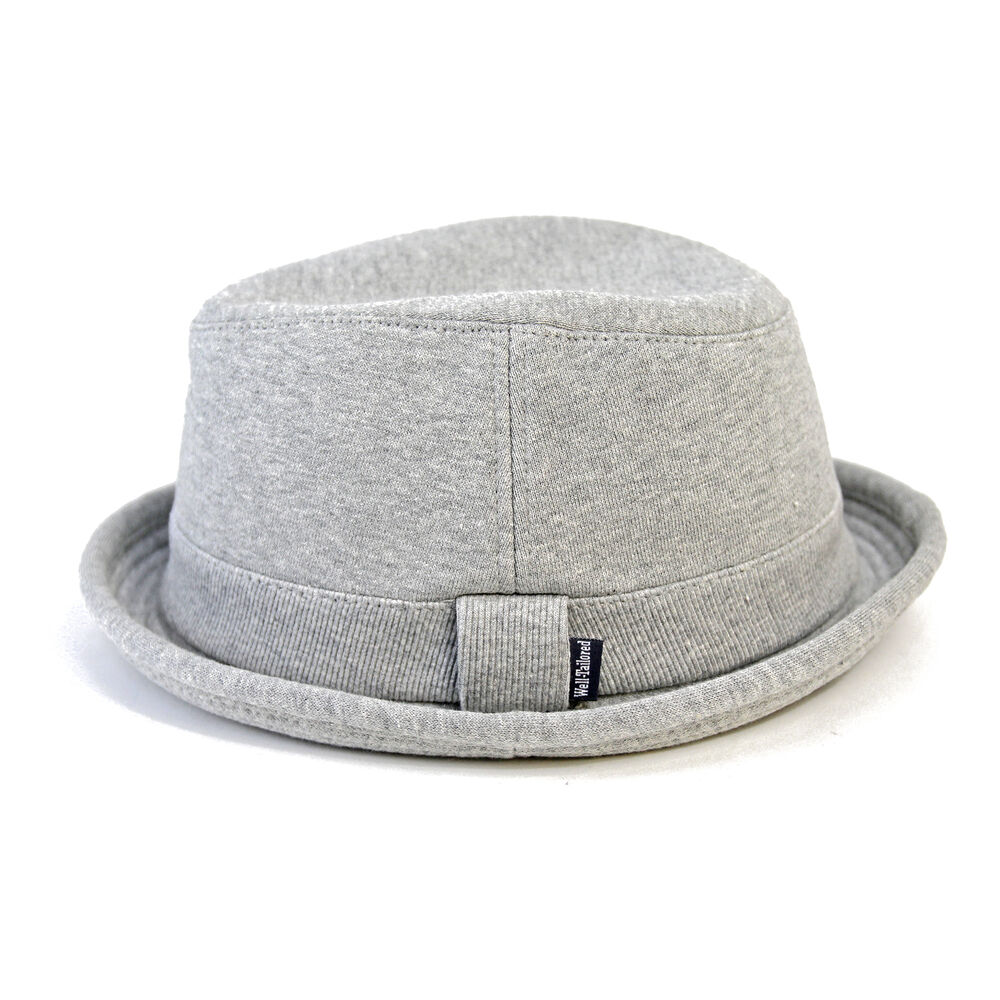 BACKYARD FAMILY「ポークパイ ハット 帽子 男女兼用 通販 ポークパイハット ソフト コットン 裏地付き ツバ狭」|ハット|グレー1