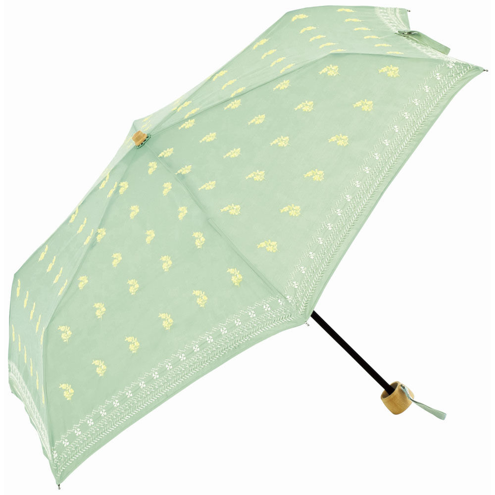 BACKYARD FAMILY「because ビコーズ 晴雨兼用 折りたたみ傘 刺? 通販 折り畳み傘 雨傘 日傘 晴雨兼用傘」|傘|グリーン1