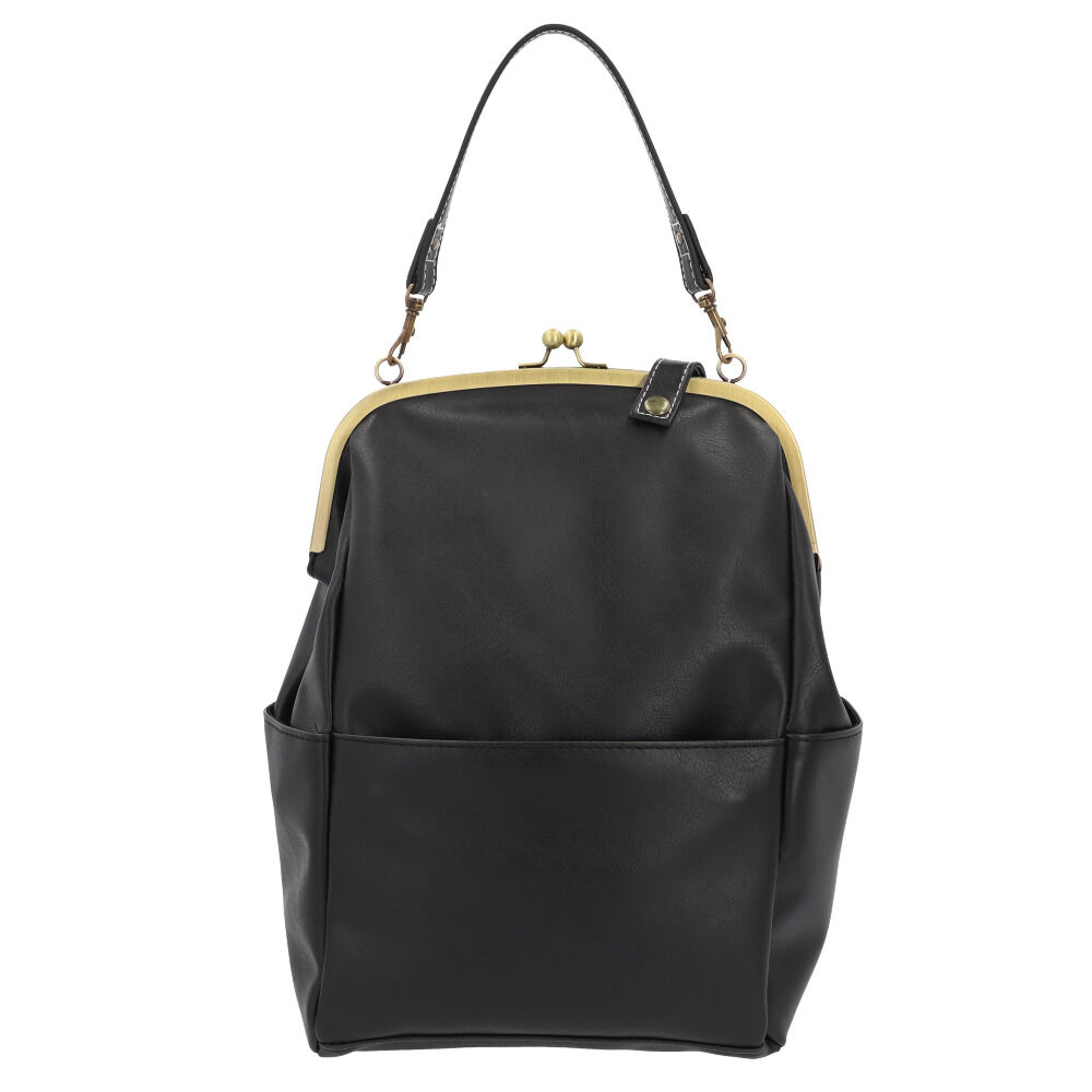 BACKYARD FAMILY「Lafiel ラフィール リュック 3146500 通販 レディース おしゃれ がま口 バッグ」|リュック|ブラック1