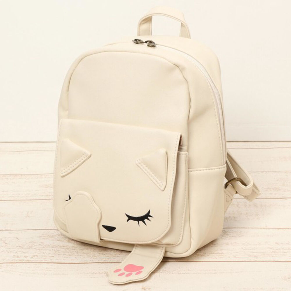BACKYARD FAMILY「リュック ねこ 通販 ミニリュック デイパック バックパック 猫モチーフ ミニリュックサック」|リュック|ピンク1
