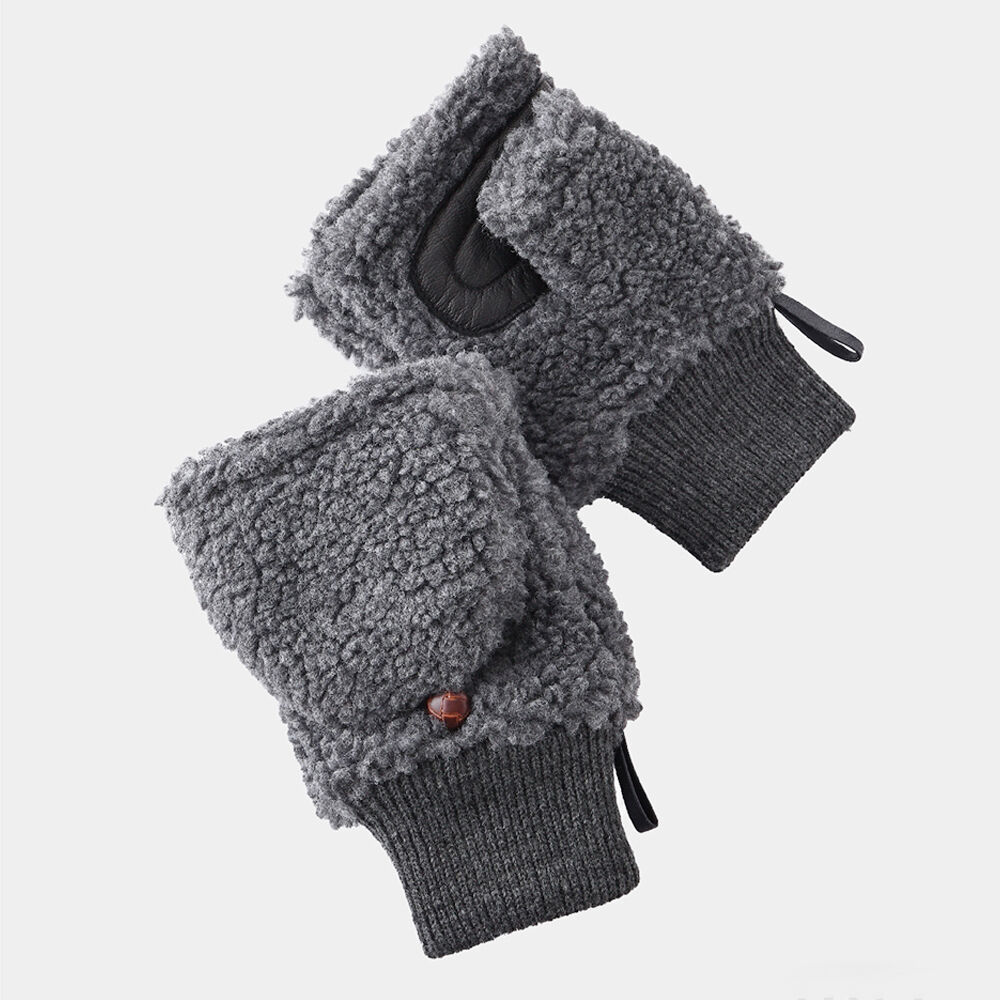 BACKYARD FAMILY「クロダ 手袋 メンズ 通販 グローブ 手ぶくろ 指なし カバー付き ハンドウォーマー ハンドカバー」|手袋|グレー1