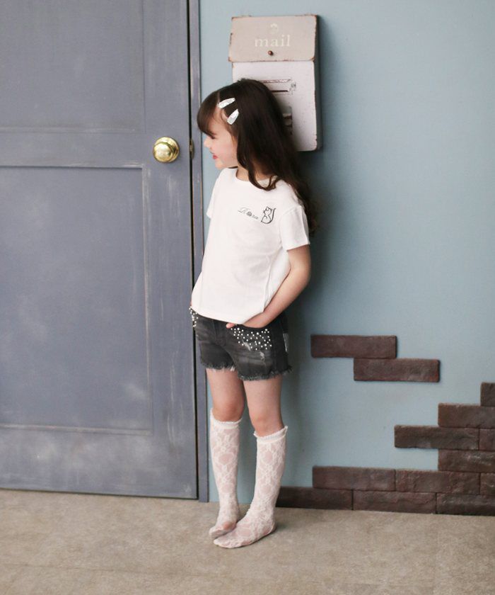 BACKYARD FAMILY「キッズ Tシャツ 半袖 女の子 通販 カットソー 73062401 半袖Tシャツ 夏服 ねこ 猫」|その他|