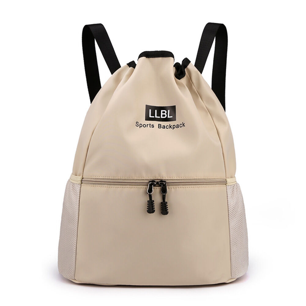 BACKYARD FAMILY「ナップサック スポーツ 通販 ナップザック プールバッグ 巾着リュック リュックサック 体操着入れ」|リュック|ベージュ1