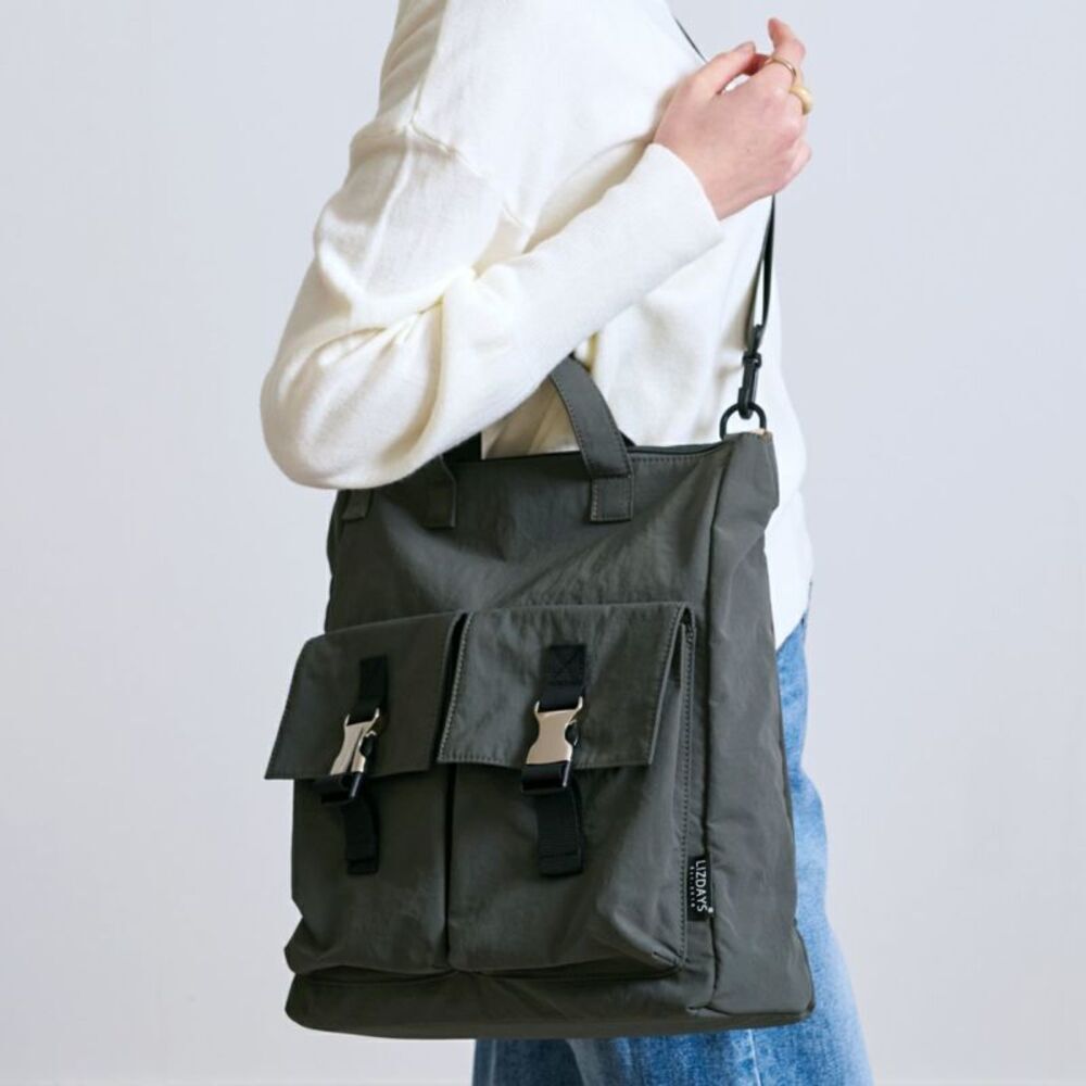 BACKYARD FAMILY「リズデイズ ショルダーバッグ 通販 lizdays トートバッグ Kacchirin」|トートバッグ|グレー1