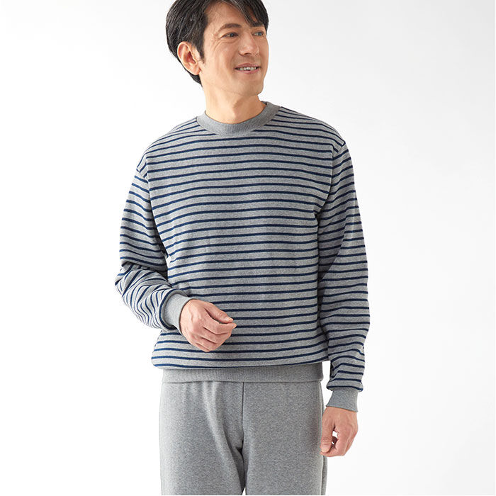 BACKYARD FAMILY「パジャマ 上下セット 裏起毛 通販 メンズ 長袖 セットアップ ルームウェア 部屋着 あったか」|ルームウェア|