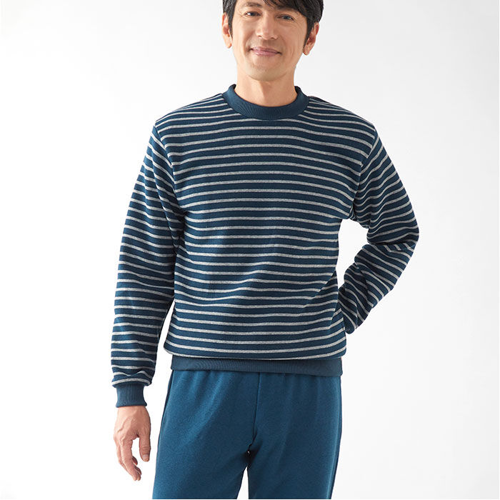 BACKYARD FAMILY「パジャマ 上下セット 裏起毛 通販 メンズ 長袖 セットアップ ルームウェア 部屋着 あったか」|ルームウェア|