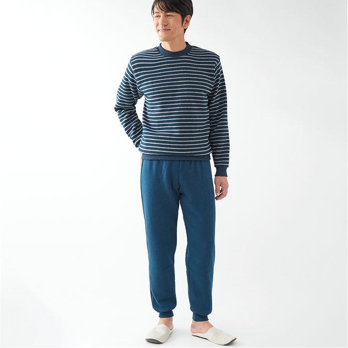 BACKYARD FAMILY「パジャマ 上下セット 裏起毛 通販 メンズ 長袖 セットアップ ルームウェア 部屋着 あったか」|ルームウェア|