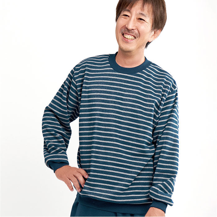 BACKYARD FAMILY「パジャマ 上下セット 裏起毛 通販 メンズ 長袖 セットアップ ルームウェア 部屋着 あったか」|ルームウェア|