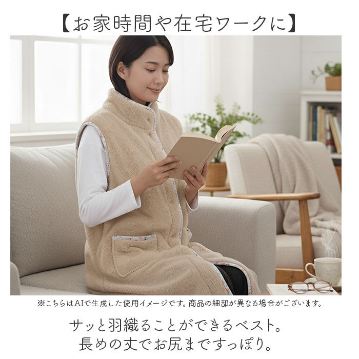 BACKYARD FAMILY「スリーパー 大人 通販 着る毛布 ベスト ルボア Le bois 冬 秋冬 冬用 ルームウェア」|ブランケット|