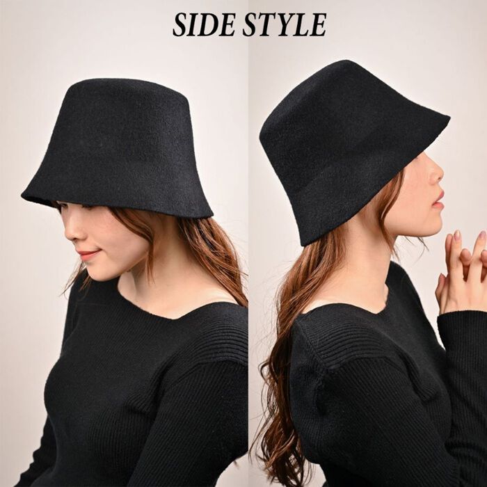 BACKYARD FAMILY「バケットハット レディース 冬 通販 バケット ハット 秋冬 帽子 秋 ウールハット バケハ」|ハット|