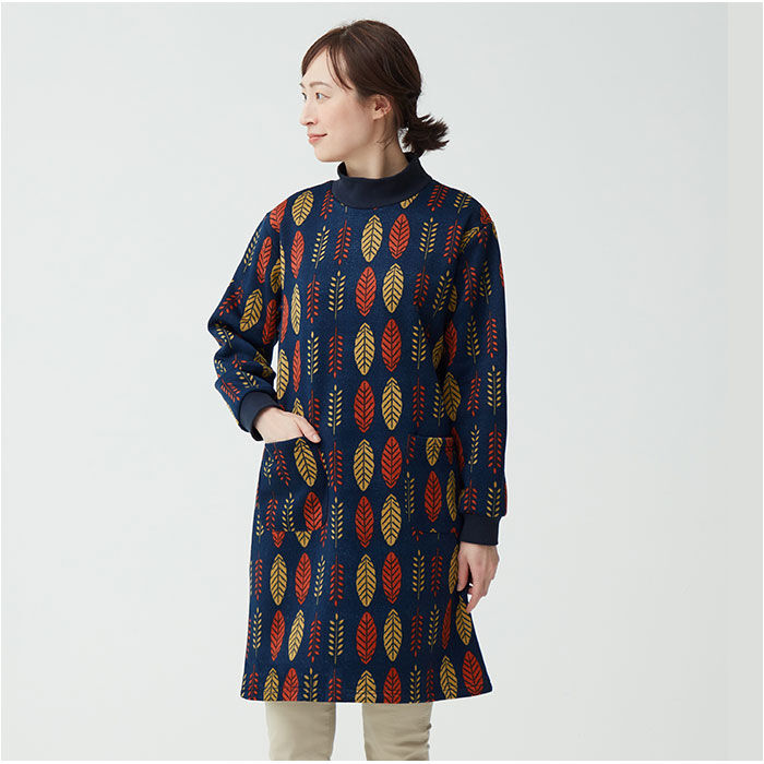 BACKYARD FAMILY「チュニック 長袖 裏起毛 通販 ロングチュニック 長袖チュニック レディース 割烹着 かぶるだけ」|その他|