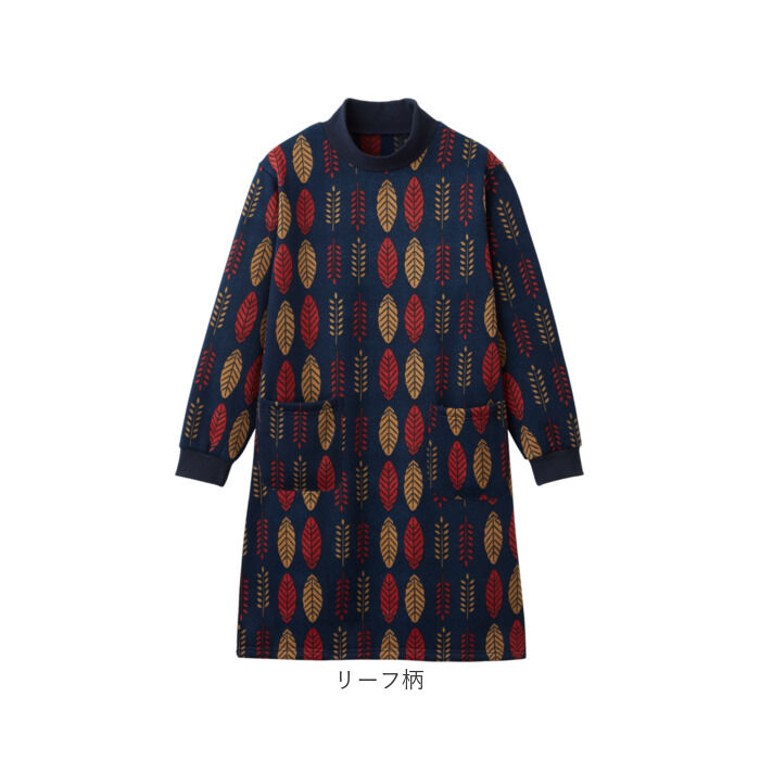 BACKYARD FAMILY「チュニック 長袖 裏起毛 通販 ロングチュニック 長袖チュニック レディース 割烹着 かぶるだけ」|その他|