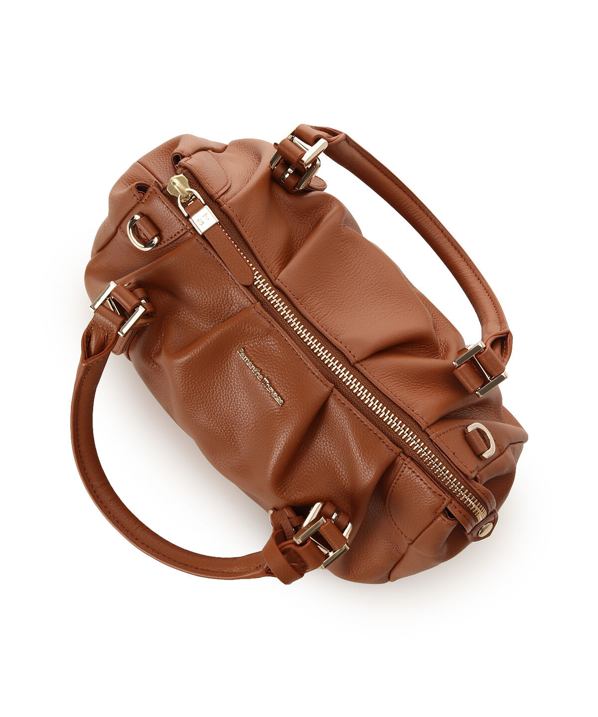 Samantha Thavasa「タックデザインソフトレザーハンドバッグ」|ハンドバッグ|