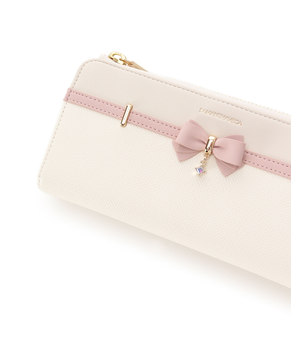 Samantha Vega「バイカラーアクセントリボン長財布」|財布|