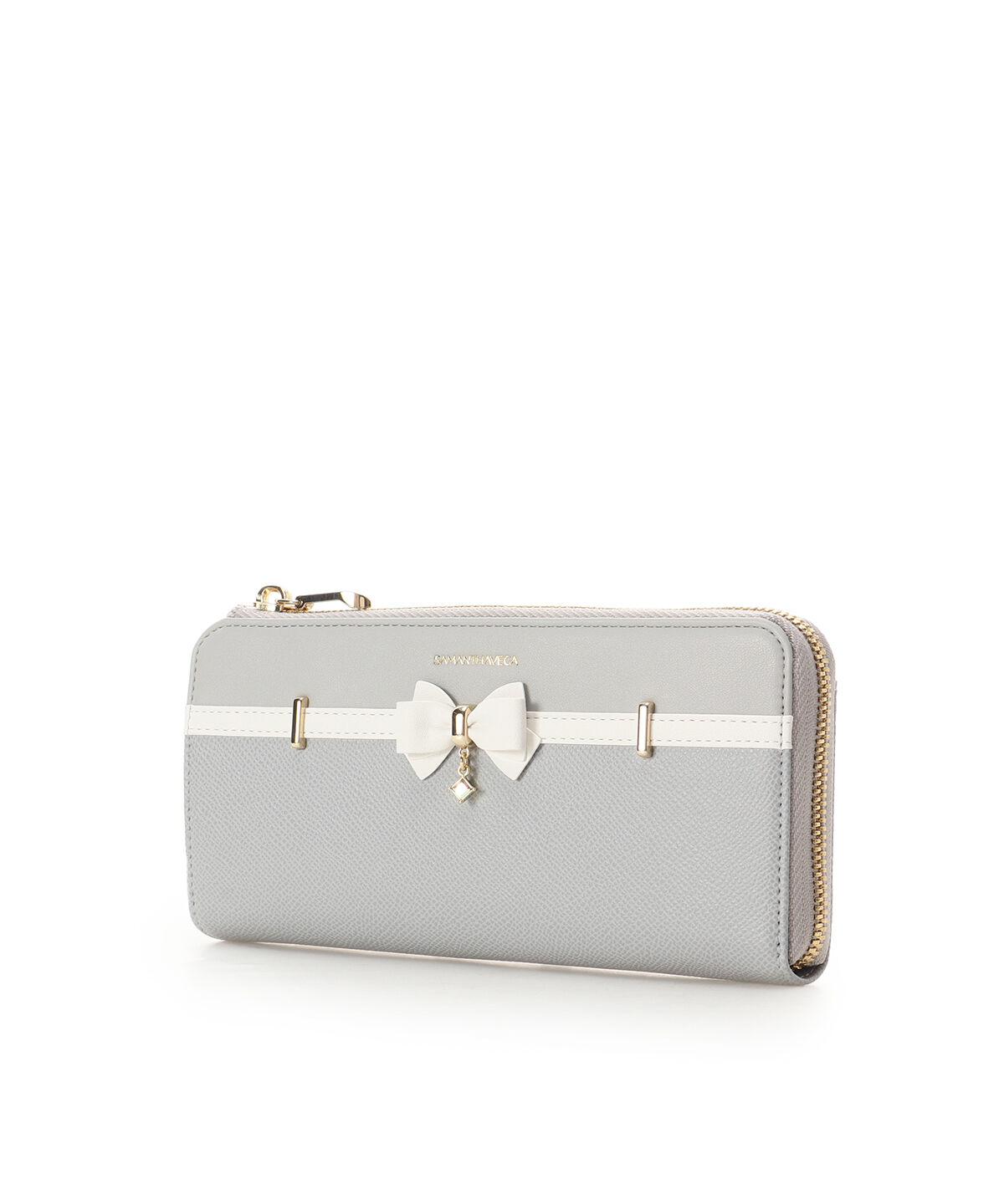 Samantha Vega「バイカラーアクセントリボン長財布」|財布|