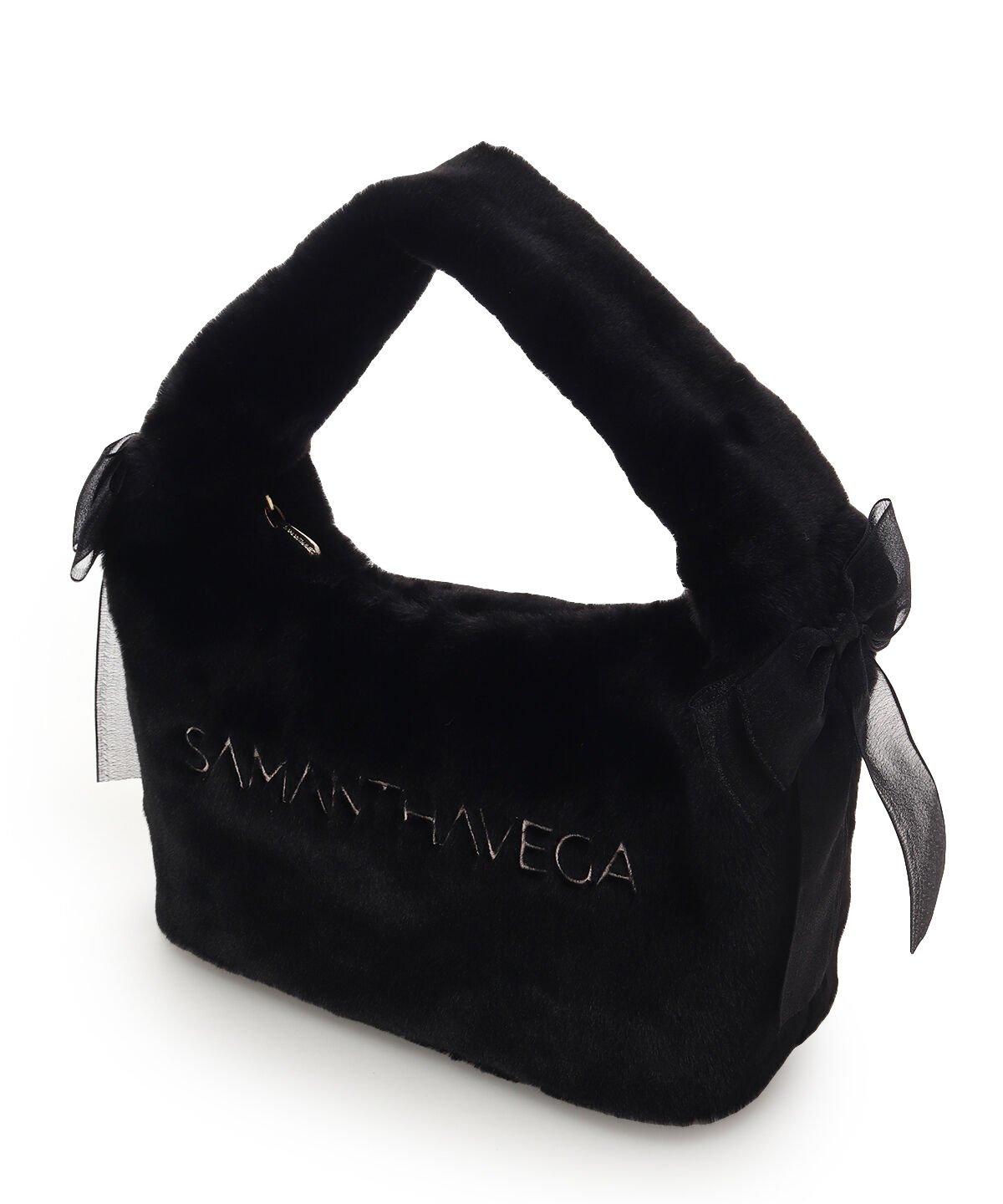 Samantha Vega「シフォンリボンファーワンハンドルバッグ」|ハンドバッグ|