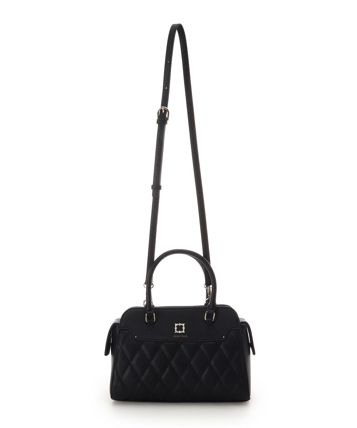 Samantha Vega「スクエアビジューキルトハンドバッグ」|ハンドバッグ|