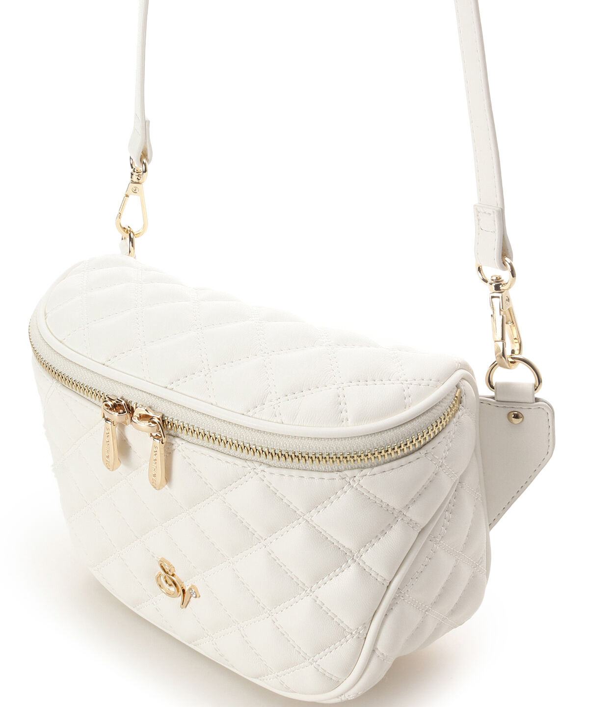 Samantha Vega「ダブルステッチダイヤキルトショルダーバッグ」|ショルダー・メッセンジャー|