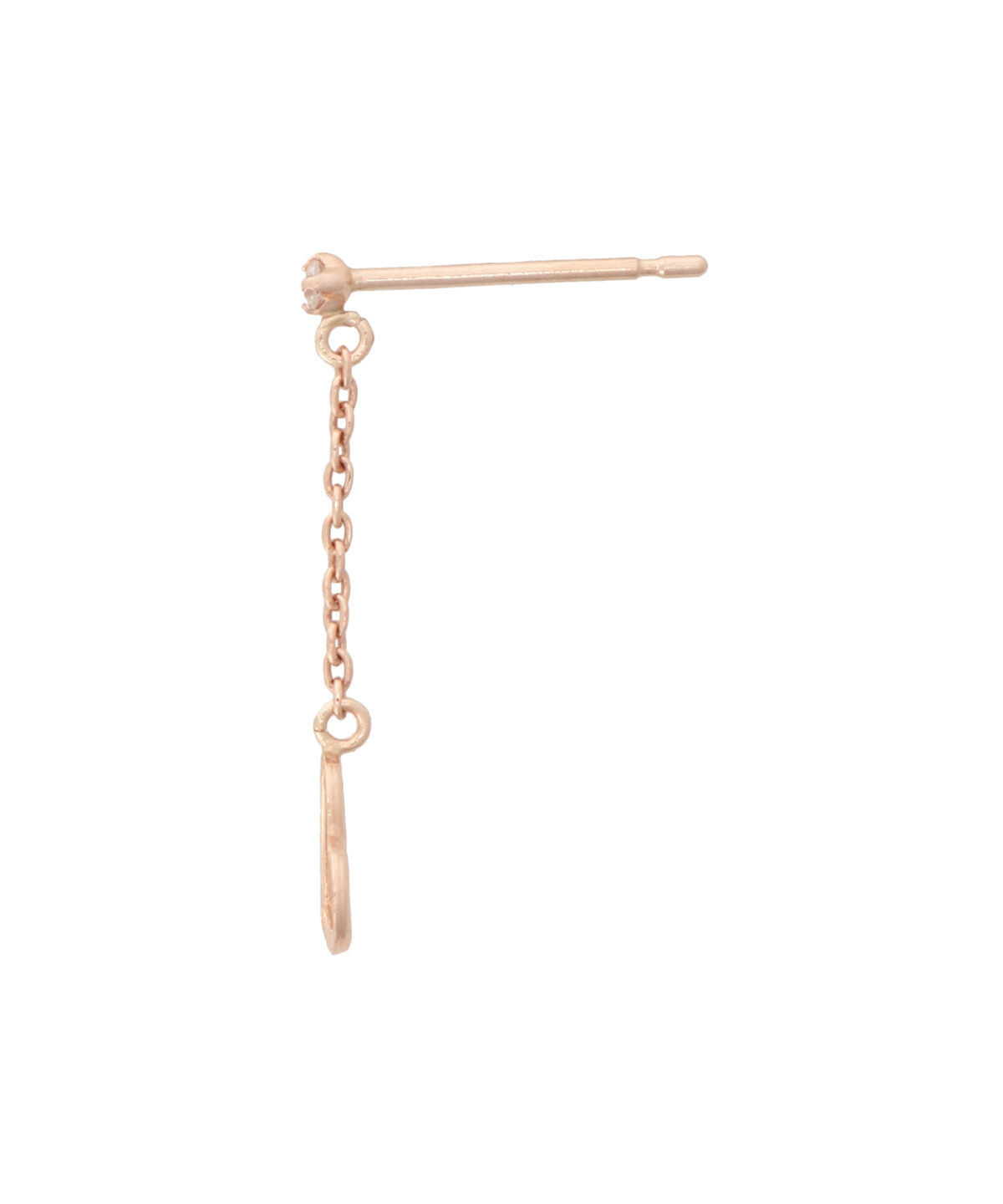 Samantha Tiara「K10PG チェーンハートピアス≪4月 誕生石≫」|ピアス|