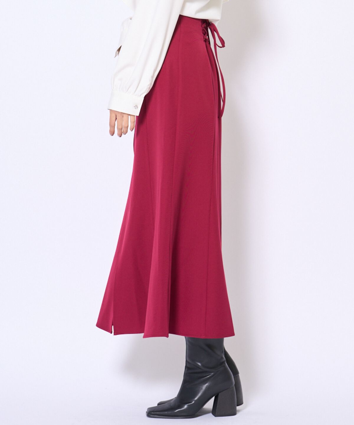 アンドクチュール「フロントZIPマーメイドスカート」|フレア|