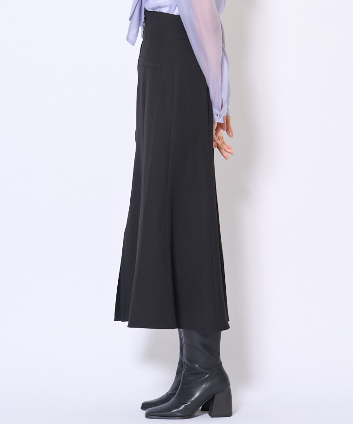 アンドクチュール「フロントZIPマーメイドスカート」|フレア|