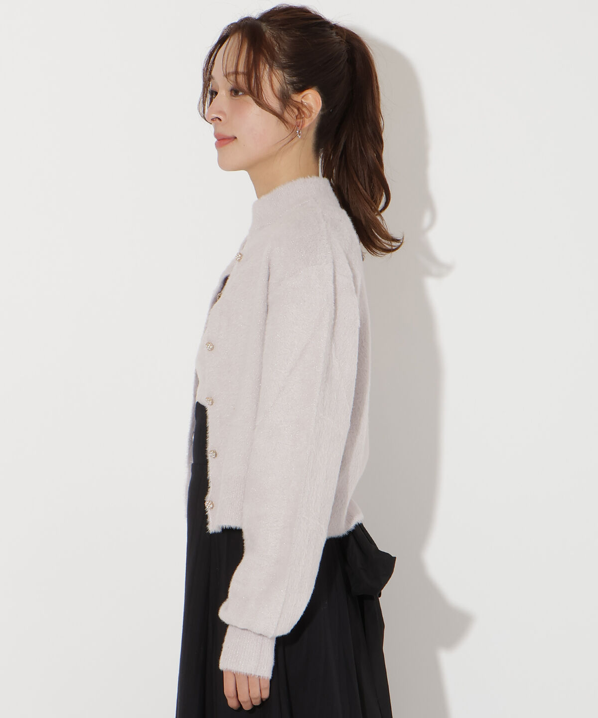 アンドクチュール「フェザーニットアンサンブル」|カーディガン|