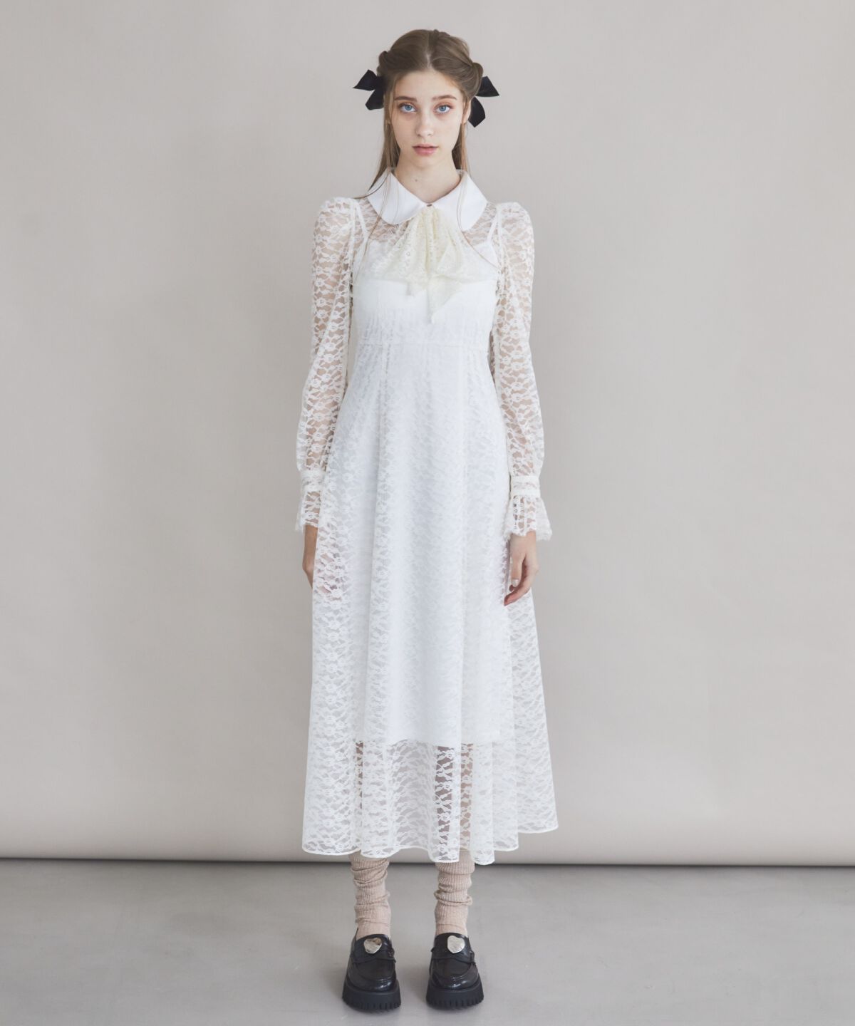 REDYAZEL「レースボウタイワンピース」|ワンピース|