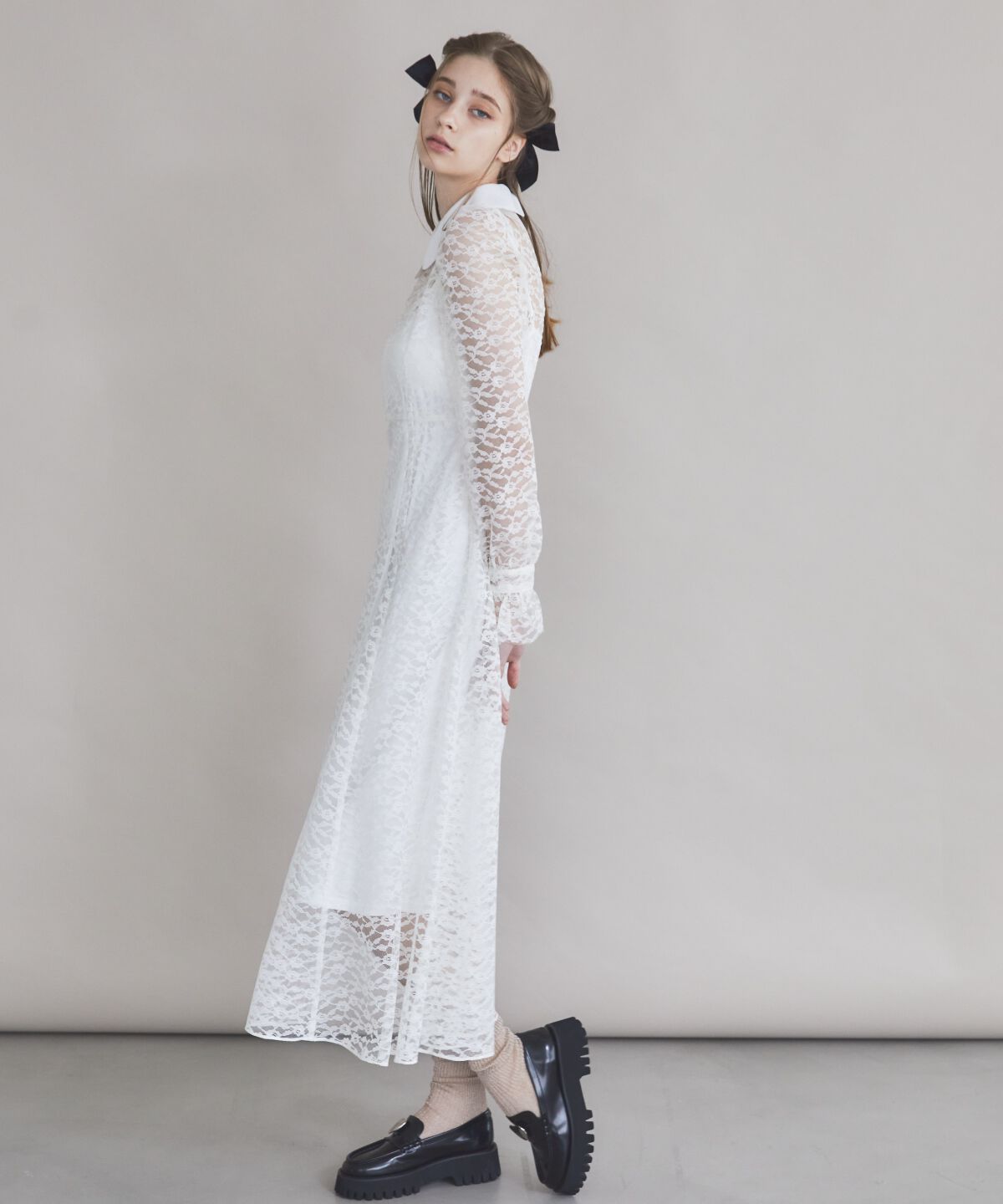 REDYAZEL「レースボウタイワンピース」|ワンピース|