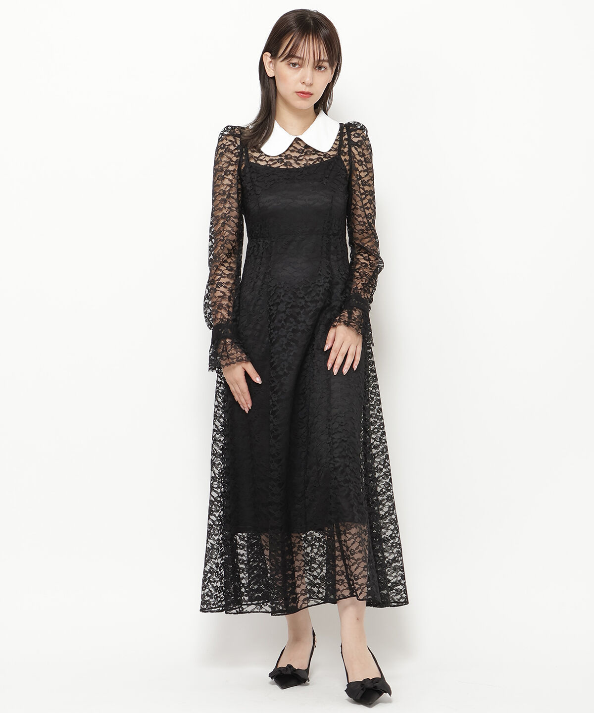 REDYAZEL「レースボウタイワンピース」|ワンピース|