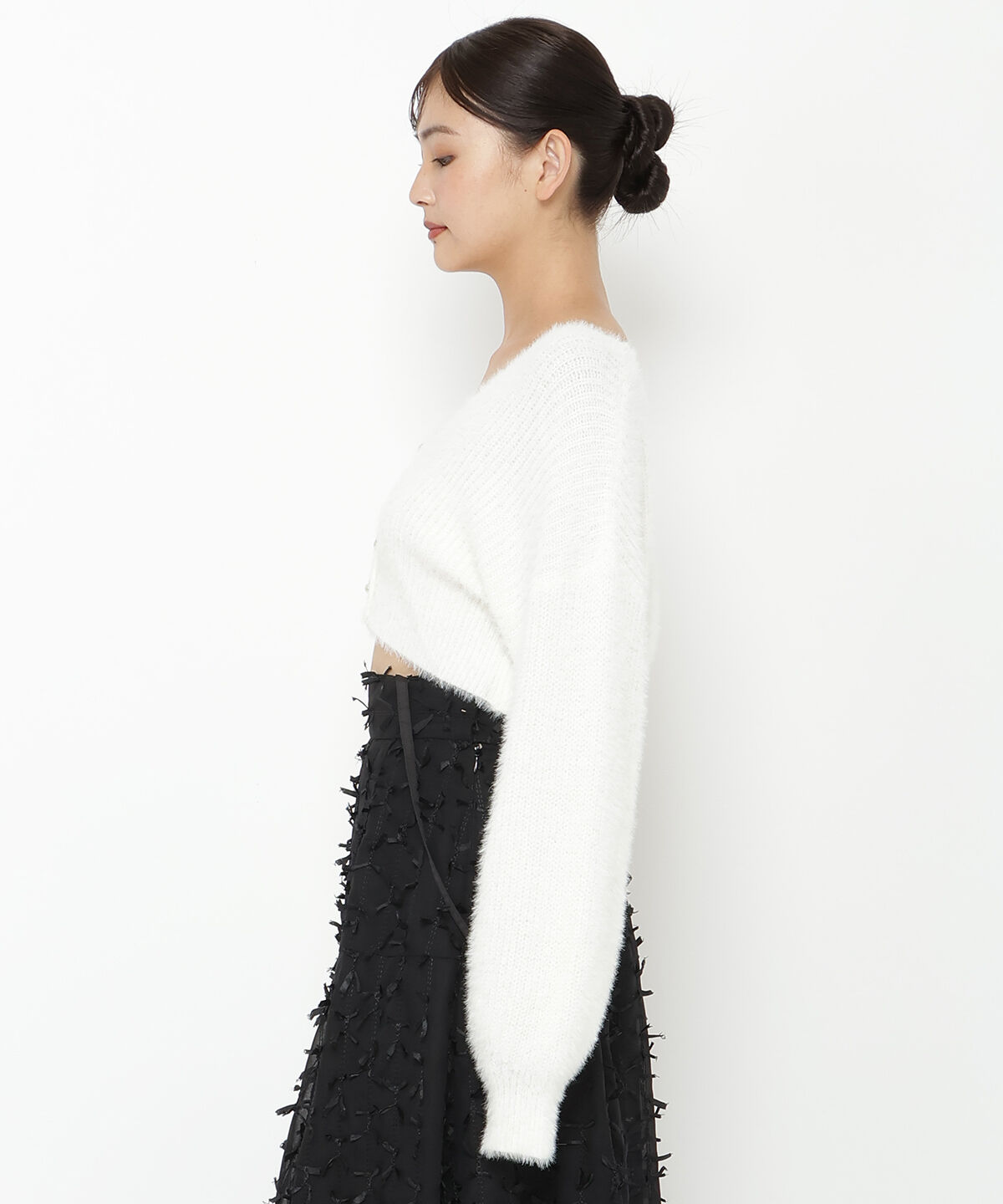 REDYAZEL「フェザーニットカーディガン」|カーディガン|