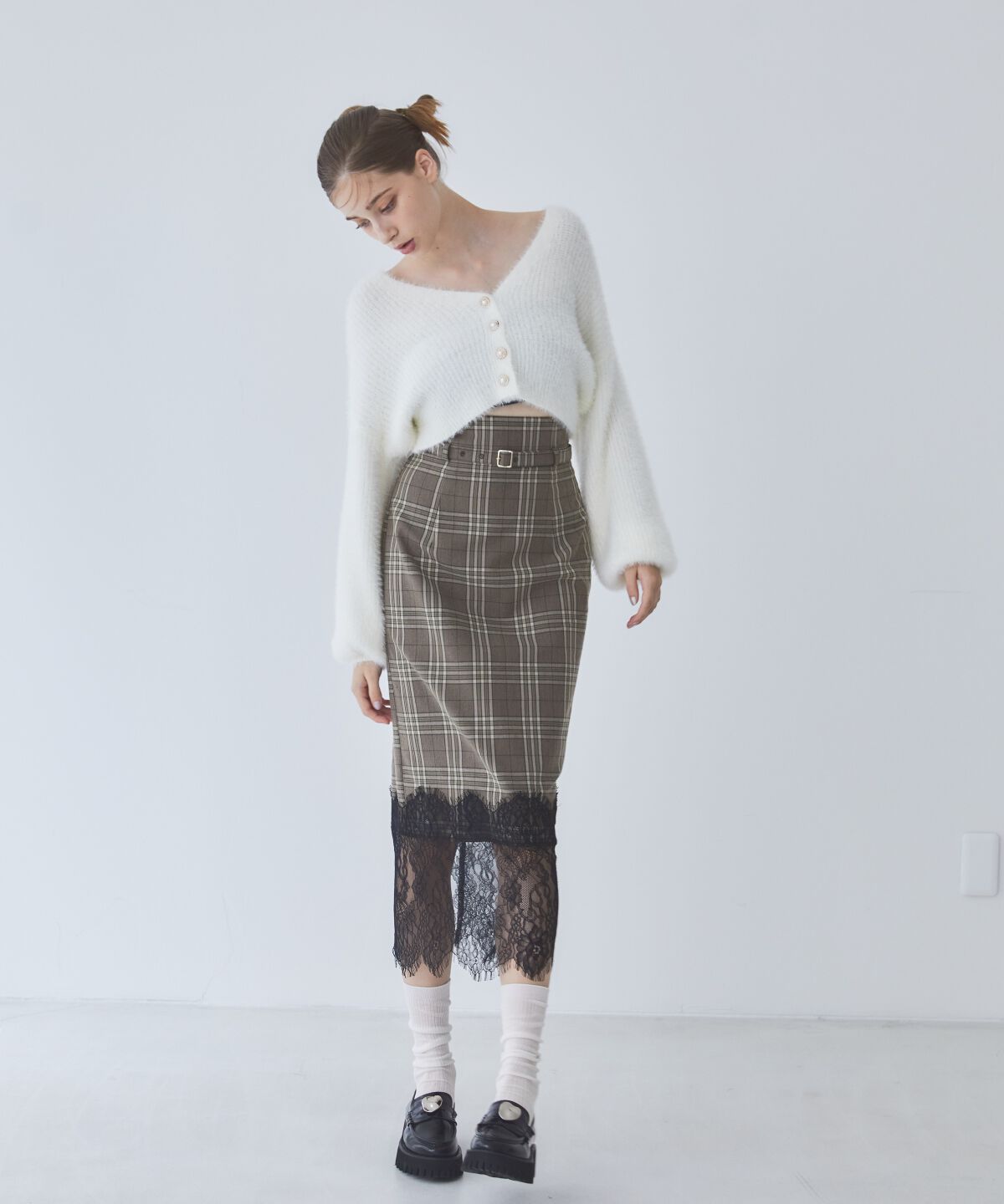 REDYAZEL「フェザーニットカーディガン」|カーディガン|