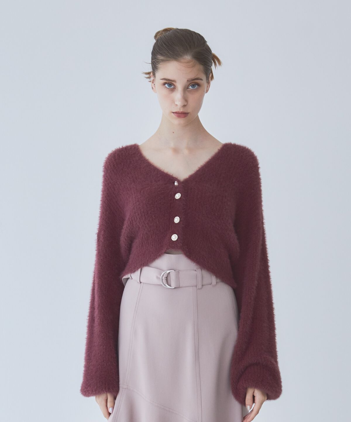 REDYAZEL「フェザーニットカーディガン」|カーディガン|