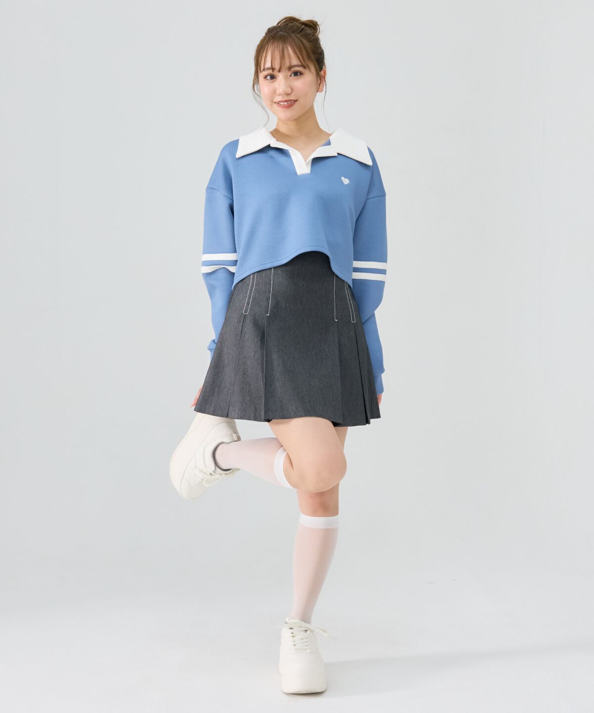 REDYAZEL「ハート刺繍ラガートップス」|Tシャツ・カットソー|